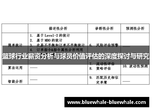 篮球行业薪资分析与球员价值评估的深度探讨与研究