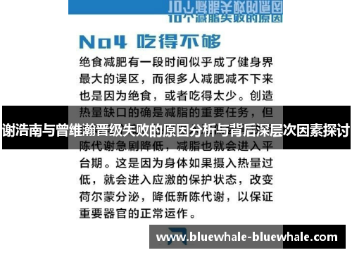 谢浩南与曾维瀚晋级失败的原因分析与背后深层次因素探讨
